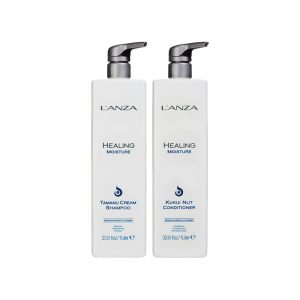 LANZA Healing Moisture Tamanu Cream and Kukui Nut Conditioner Duo